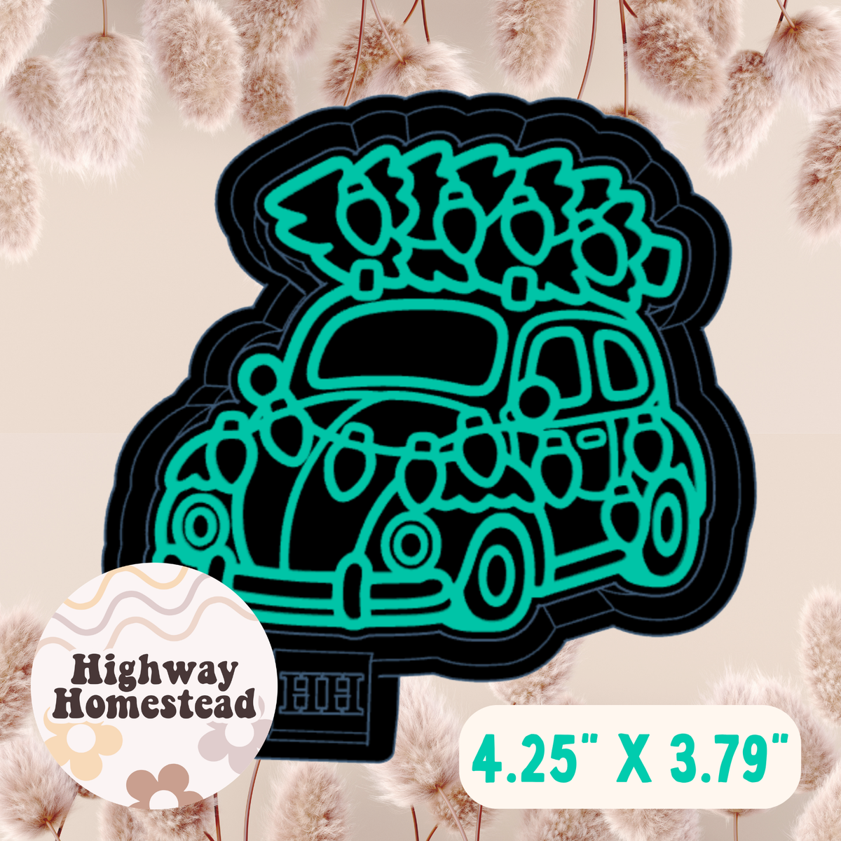 Christmas Car Freshie Mold