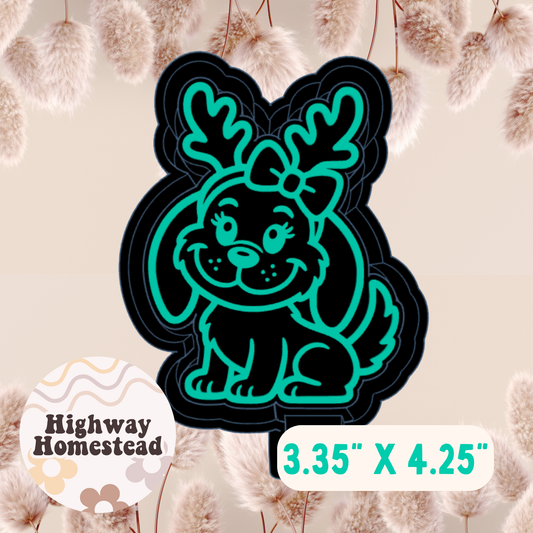 Christmas Dog Freshie Mold