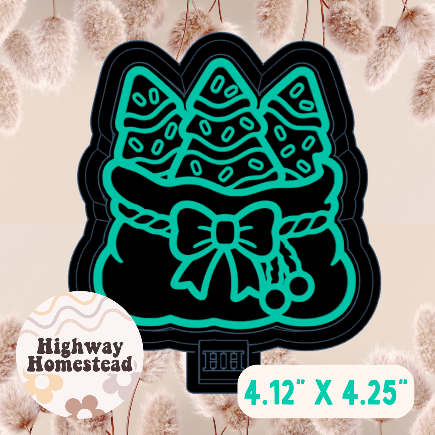 Christmas Tree Sack Freshie Mold