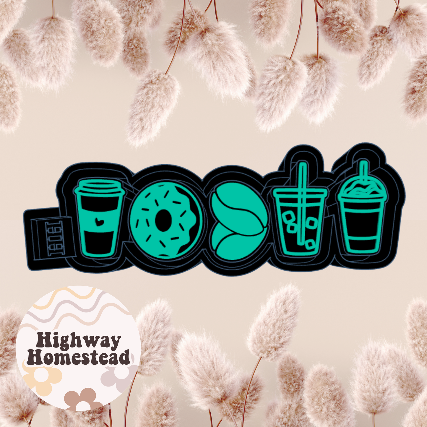 Coffee Charms Freshie Mold