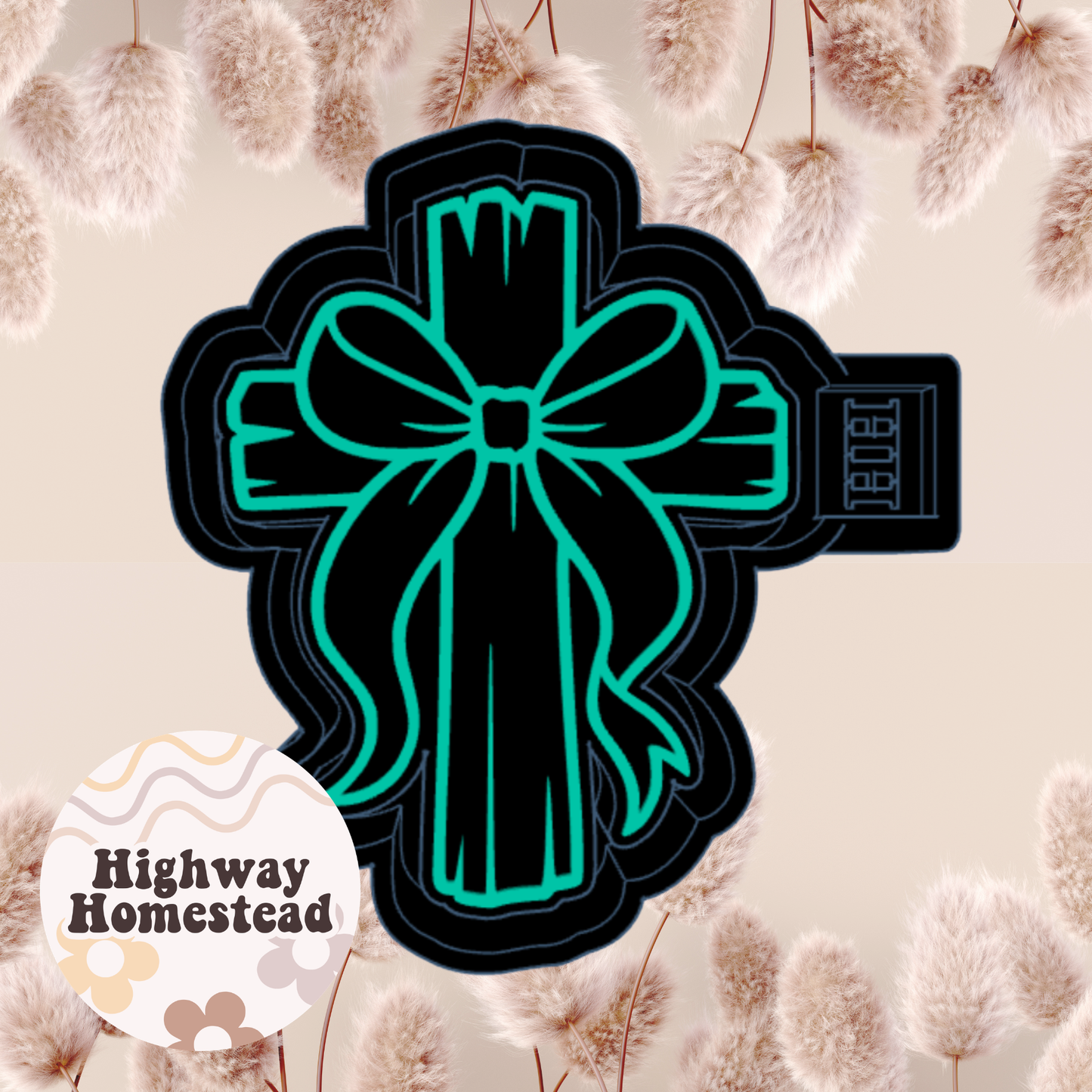 Cross Coquette Bow Freshie Mold