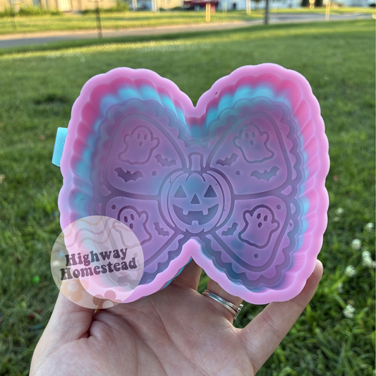 Halloween Ghost Bow Freshie Mold
