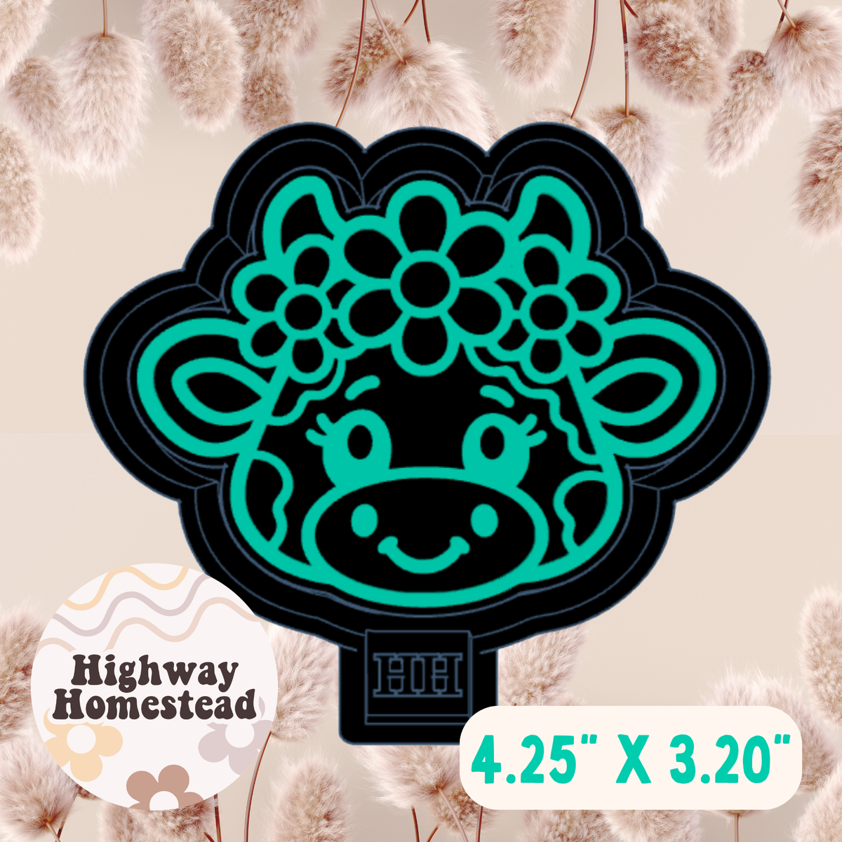 Daisy Cow Head Freshie Mold