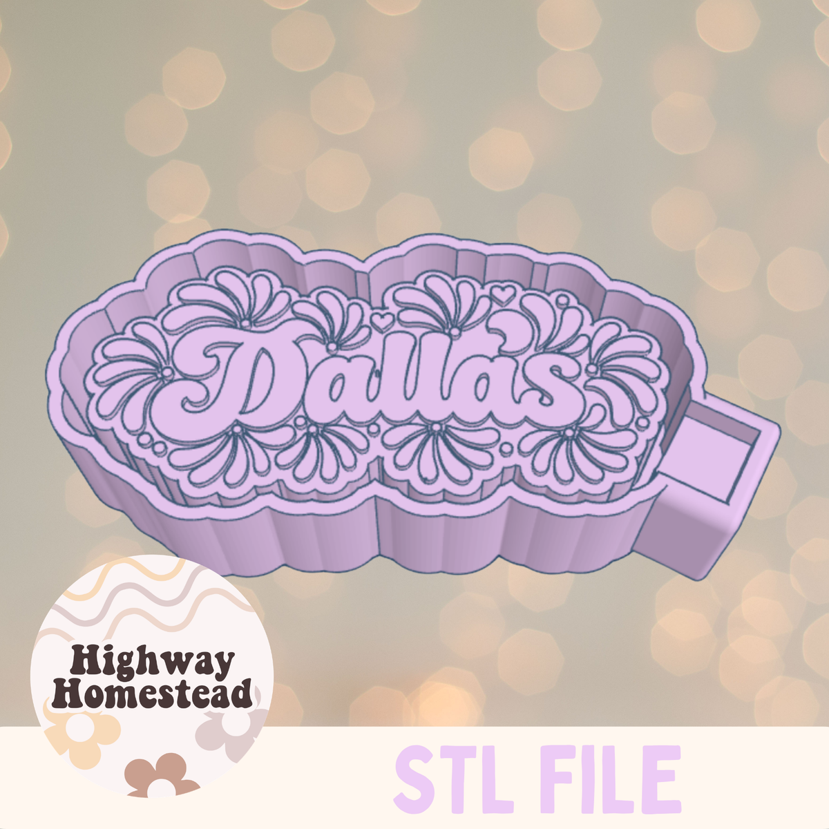 Dallas Talavera Freshie Mold STL File