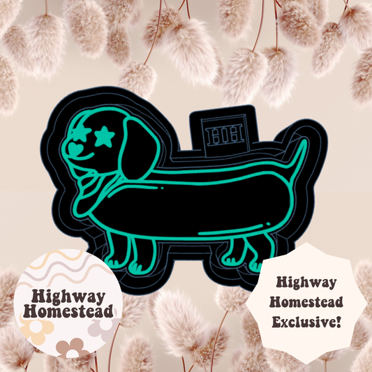 Hot Dog Weiner Dog Freshie Mold - HH Exclusive