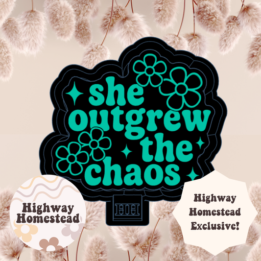 She Outgrew the Chaos Freshie Mold - HH Exclusive
