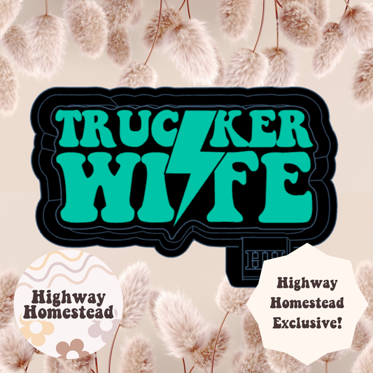 Trucker Wife Lightning Bolt Freshie Mold - HH Exclusive