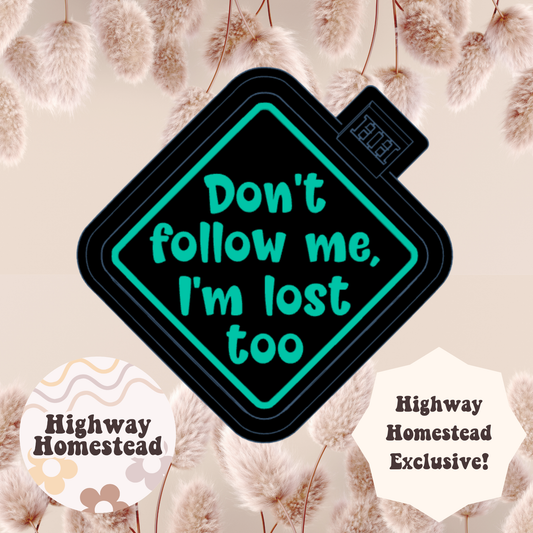 Don't Follow Me, I'm Lost Too Freshie Mold - HH Exclusive