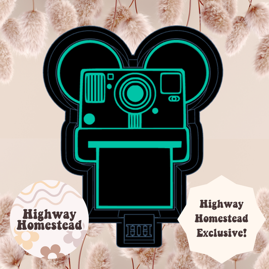 Ears Polaroid Camera Cardstock Freshie Mold - HH Exclusive