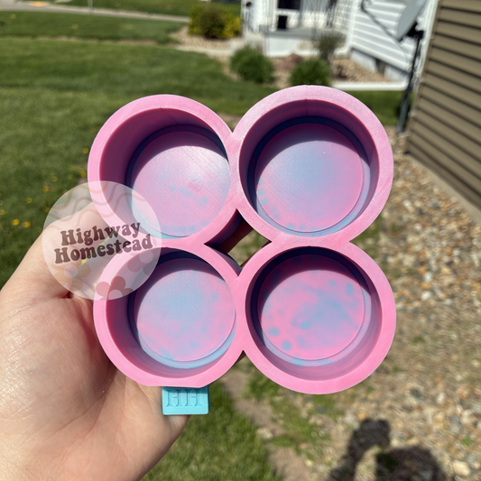 2" Sample Cardstock Circles Freshie Mold
