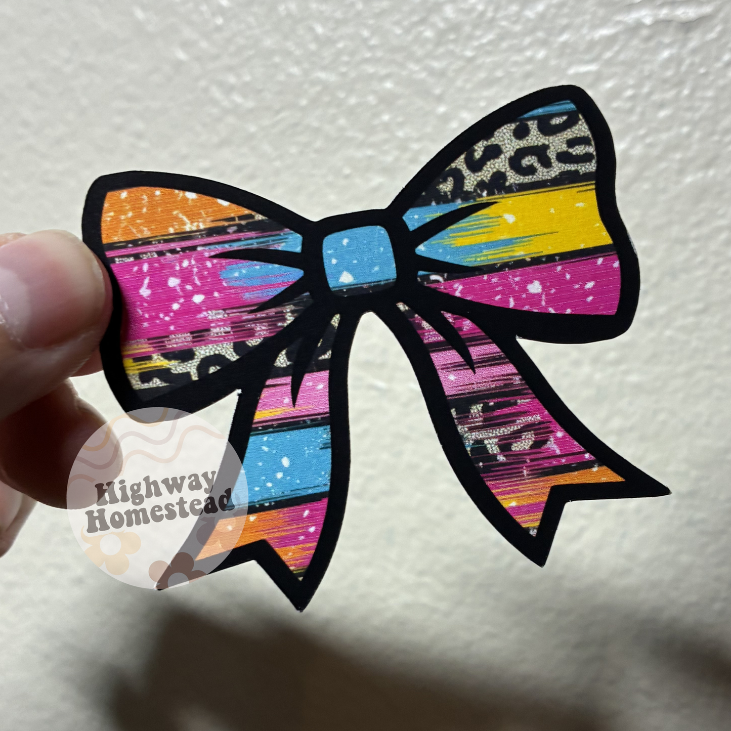 Mama Bow Checkered - Cardstock