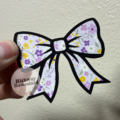 Mama Bow Checkered - Cardstock