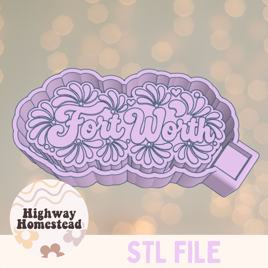 Fort Worth Talavera Freshie Mold STL File