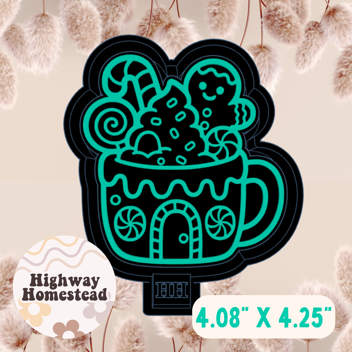 Gingerbread Mug Freshie Mold