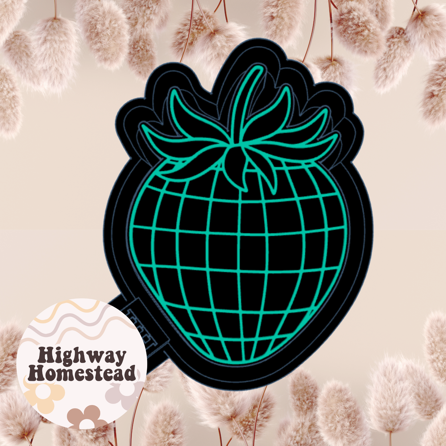 Disco Strawberry Freshie Mold