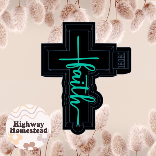 Faith Cross Freshie Mold