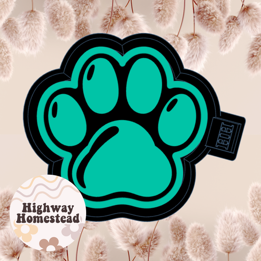 Bubble Paw Print Freshie Mold