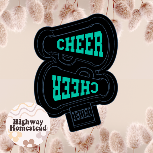 Cheer Megaphone Vent Clips Freshie Mold