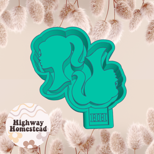 Pink Head Vent Clips Freshie Mold