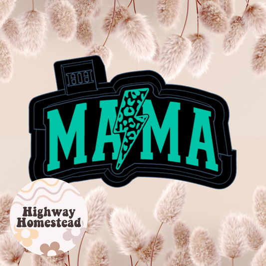 Mama Cheetah Lightning Bolt Freshie Mold