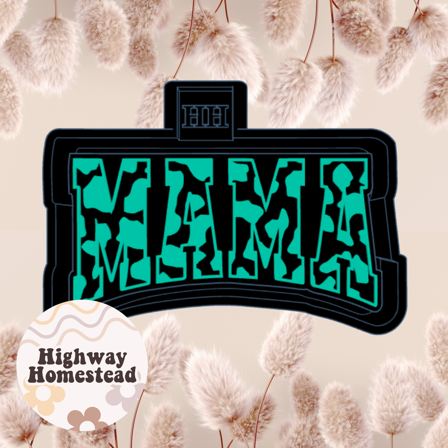 Mama Cow Print Freshie Mold