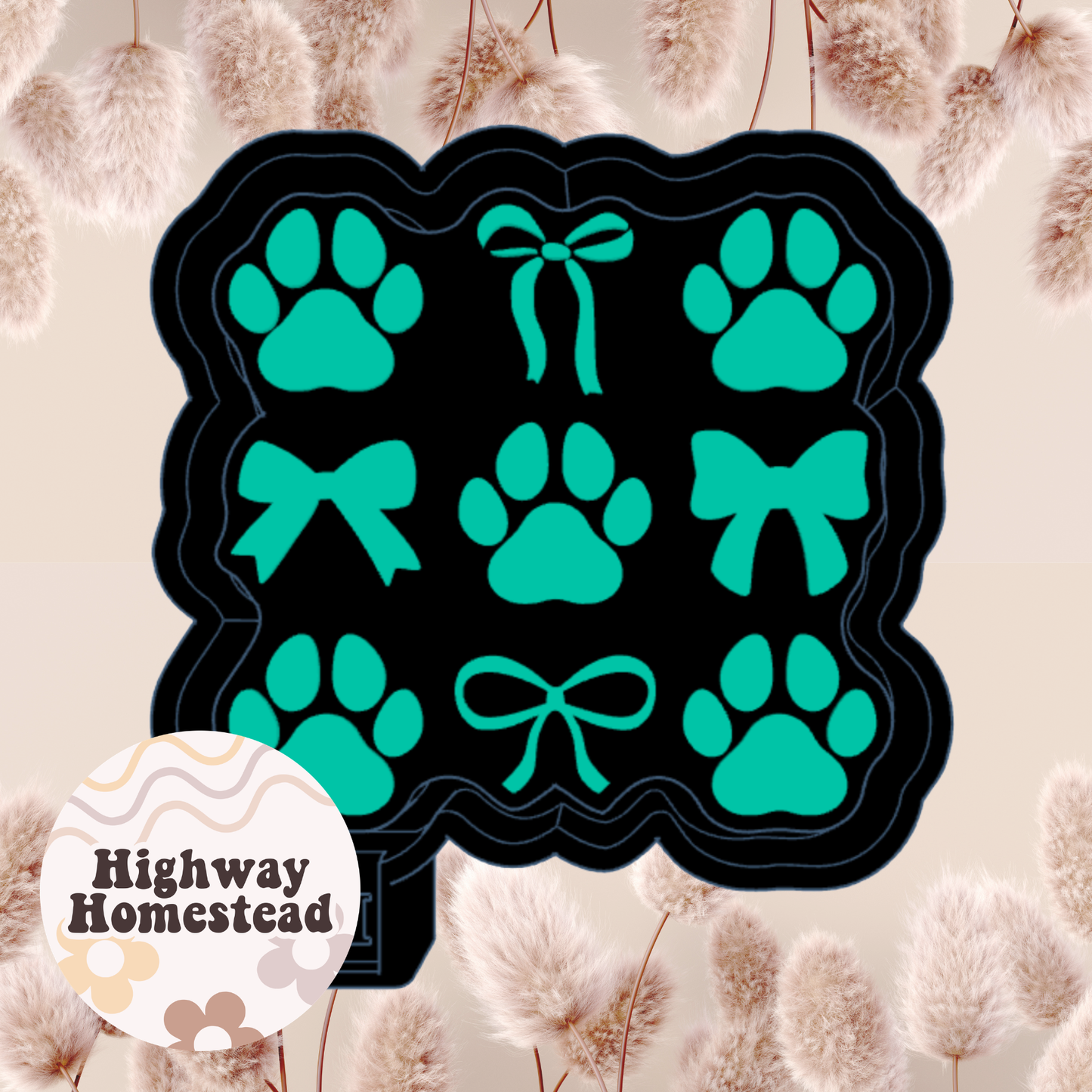 Paw Print Coquette Freshie Mold