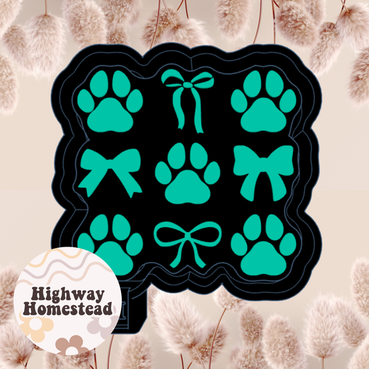 Paw Print Coquette Freshie Mold