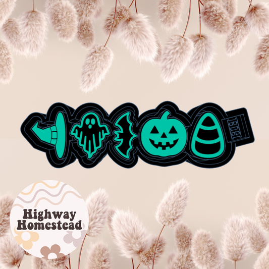 Halloween Charms Freshie Mold