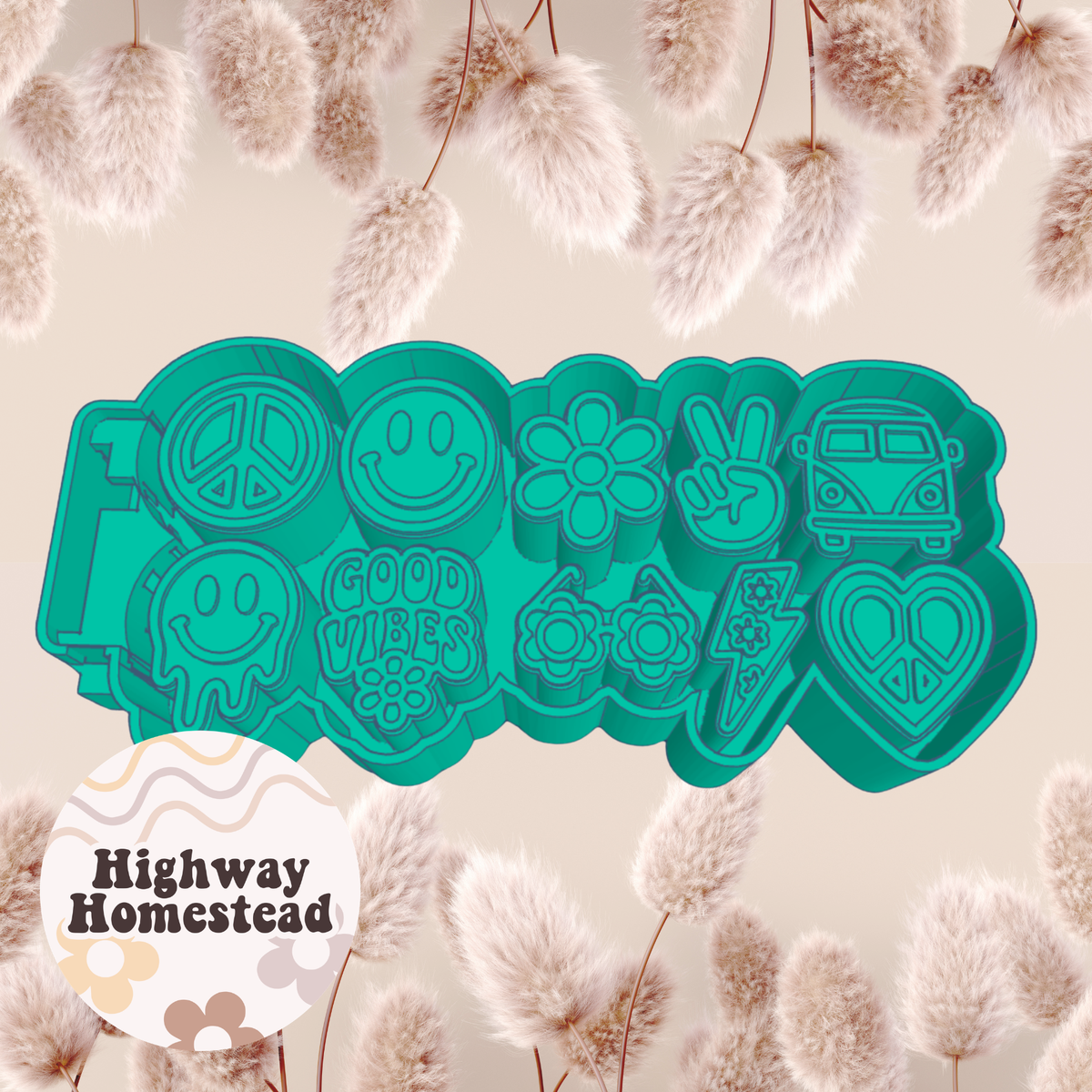 Hippie Charms Freshie Mold