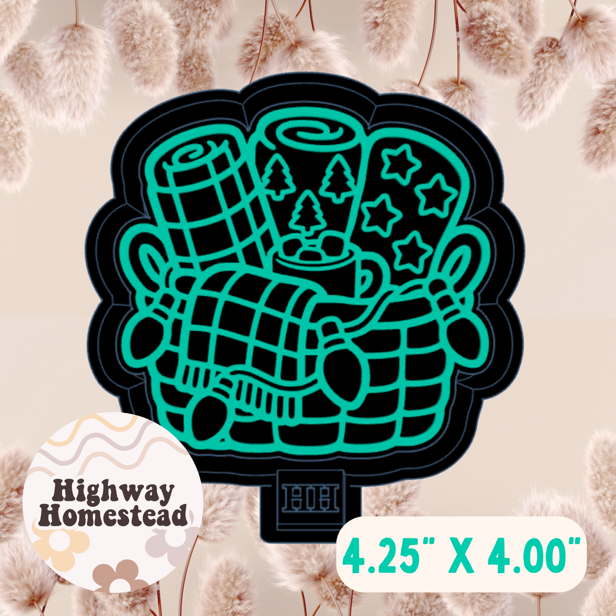 Hot Cocoa Basket Freshie Mold