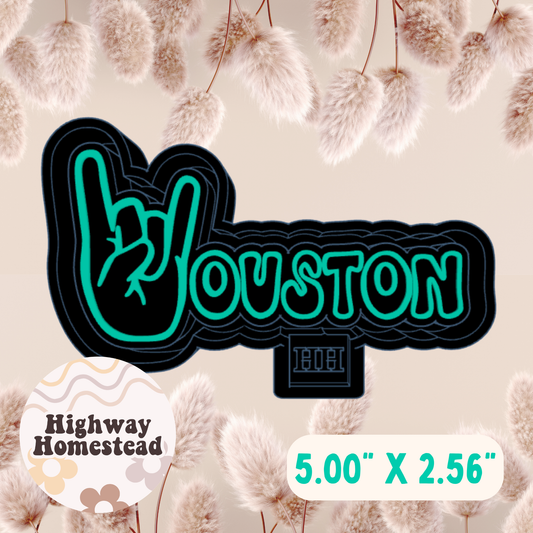 Houston Rock Hand Freshie Mold
