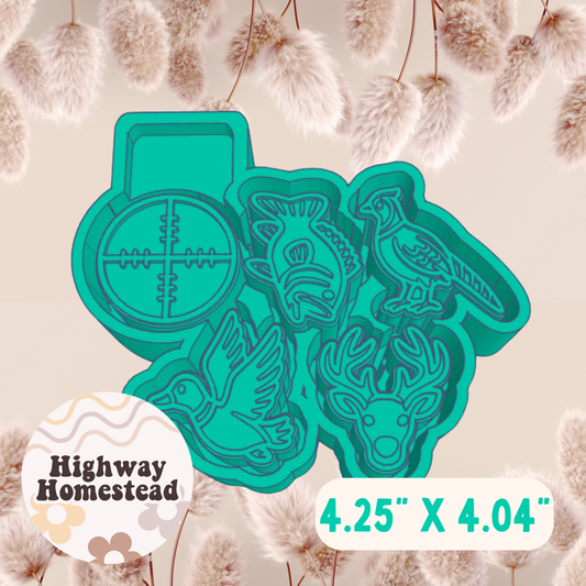 Hunting Charms Freshie Mold