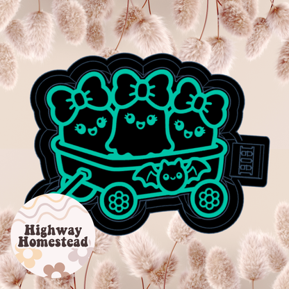 Ghost Wagon Freshie Mold