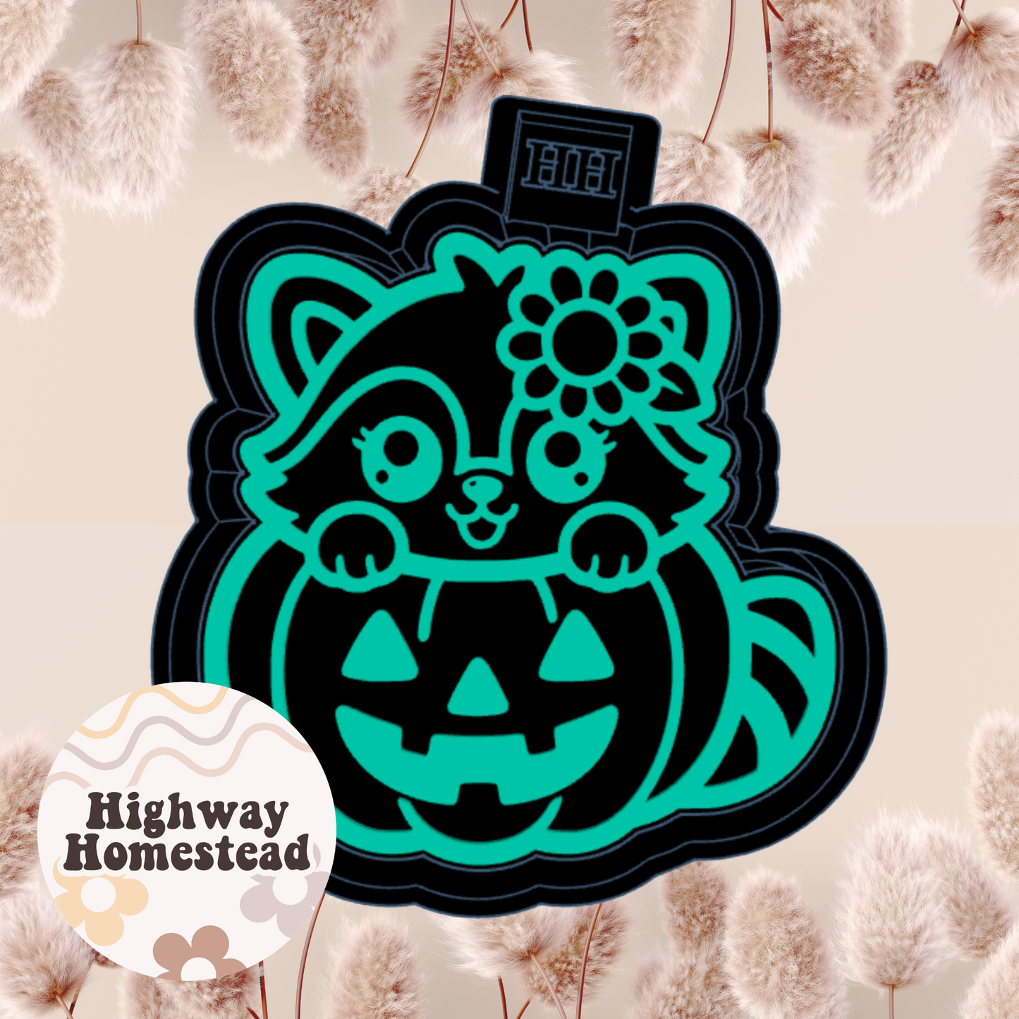 Halloween Raccoon Freshie Mold