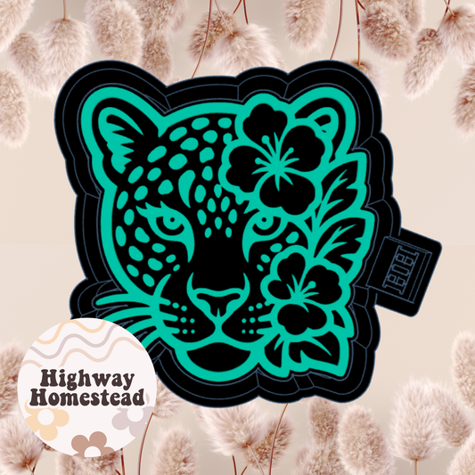Floral Leopard Freshie Mold