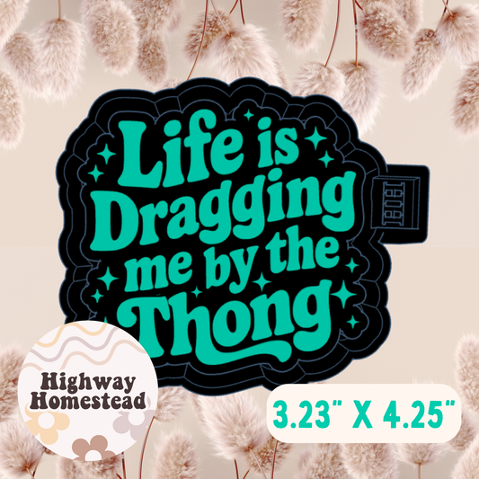 Life is Dragging Me by the Thong Freshie Mold