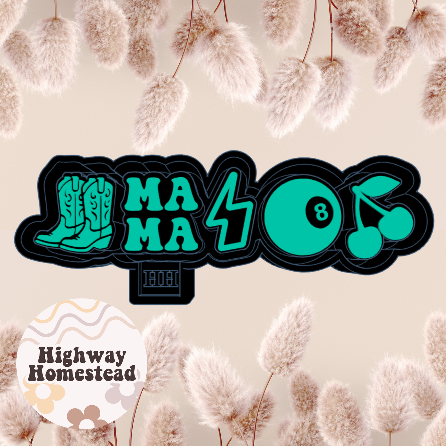 Mama Western Charm Freshie Mold