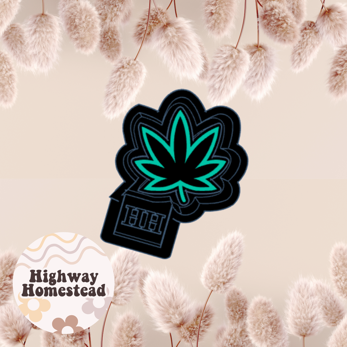 Marijuana Leaf Charm Freshie Mold
