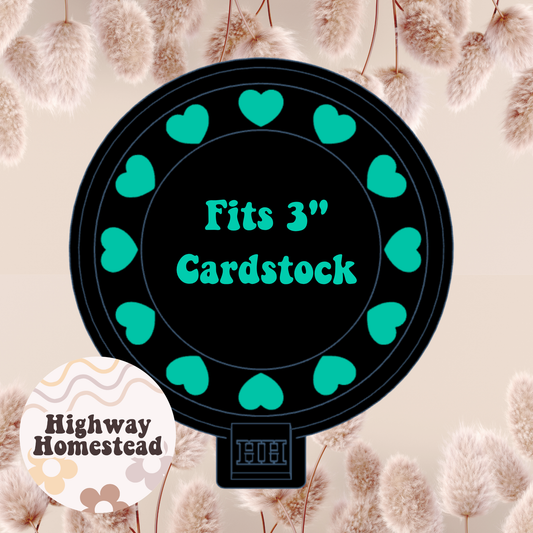 Heart 3" Cardstock Freshie Mold