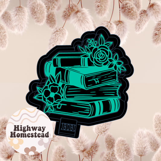 Floral Books Freshie Mold