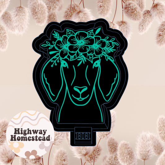 Floral Lamb Freshie Mold