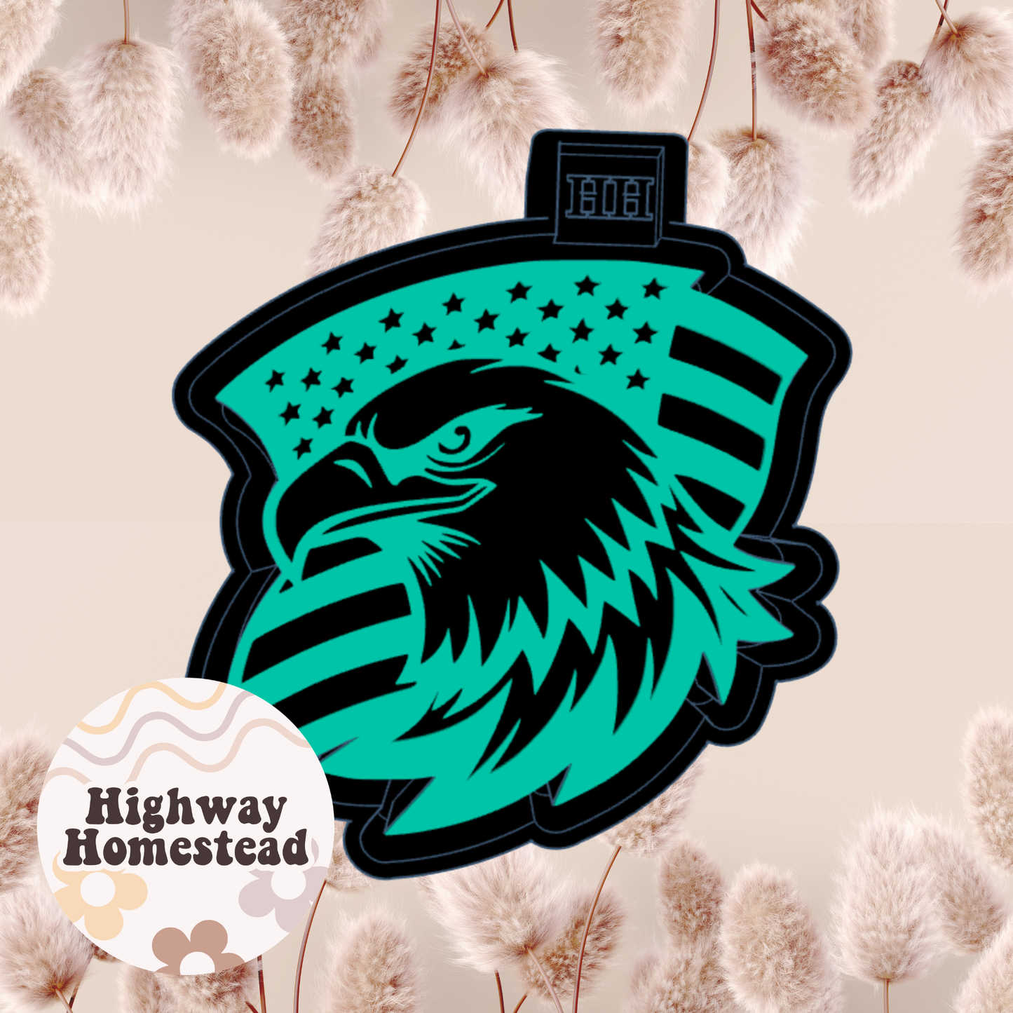 Eagle with Flag Freshie Mold