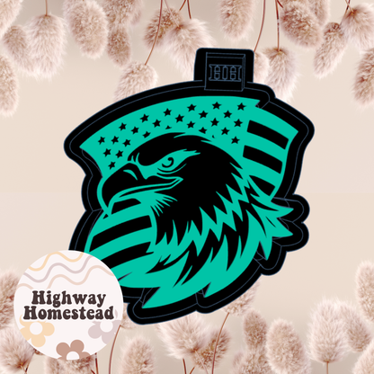 Eagle with Flag Freshie Mold