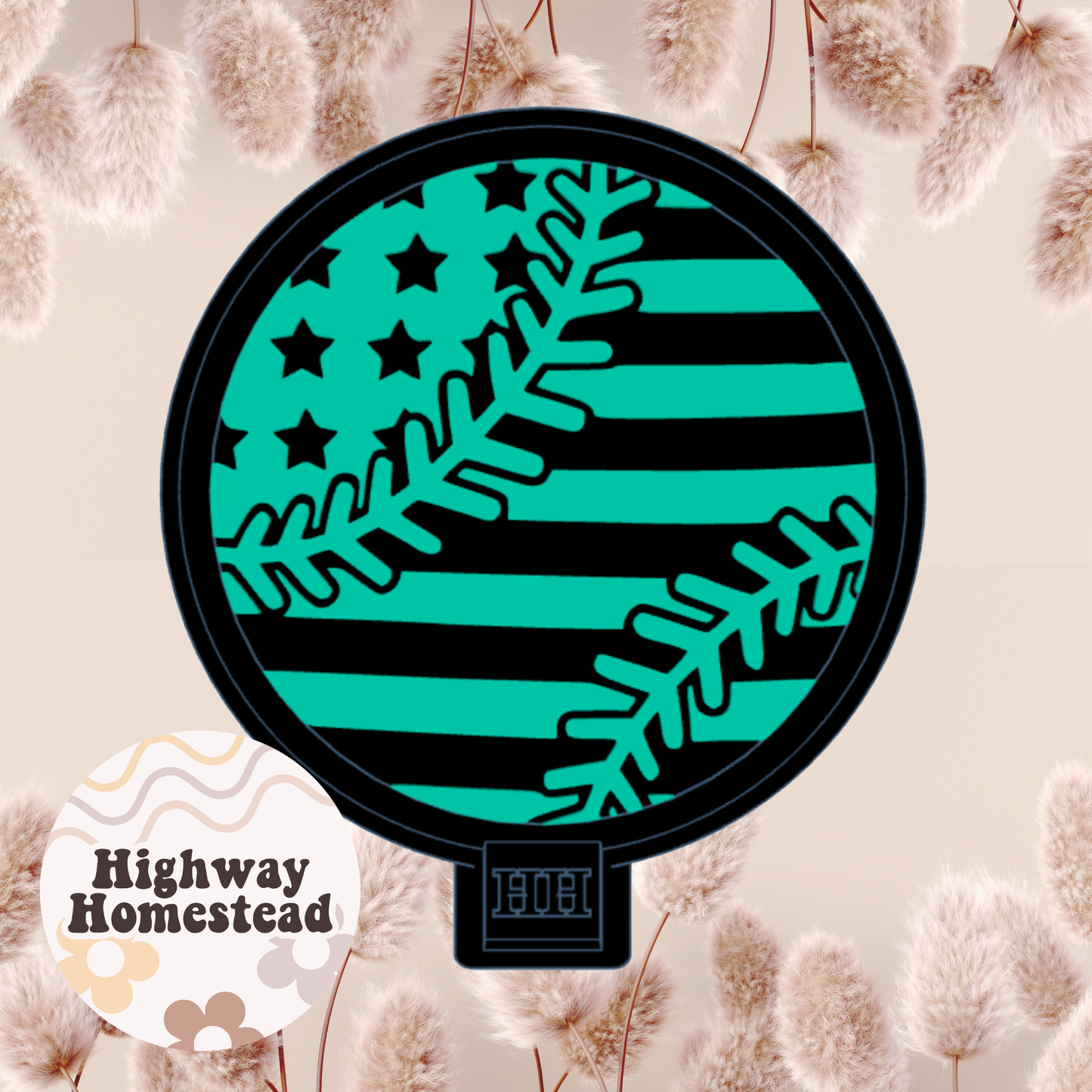 Flag Softball Freshie Mold