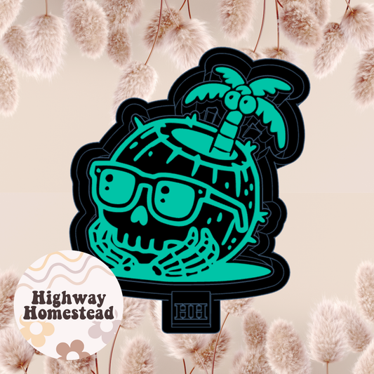 Skeleton Coconut Freshie Mold