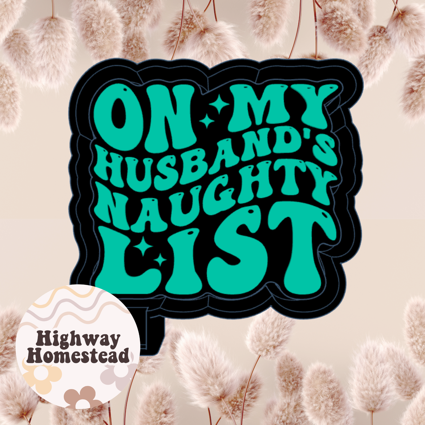 On My Husbands Naughty List Freshie Mold