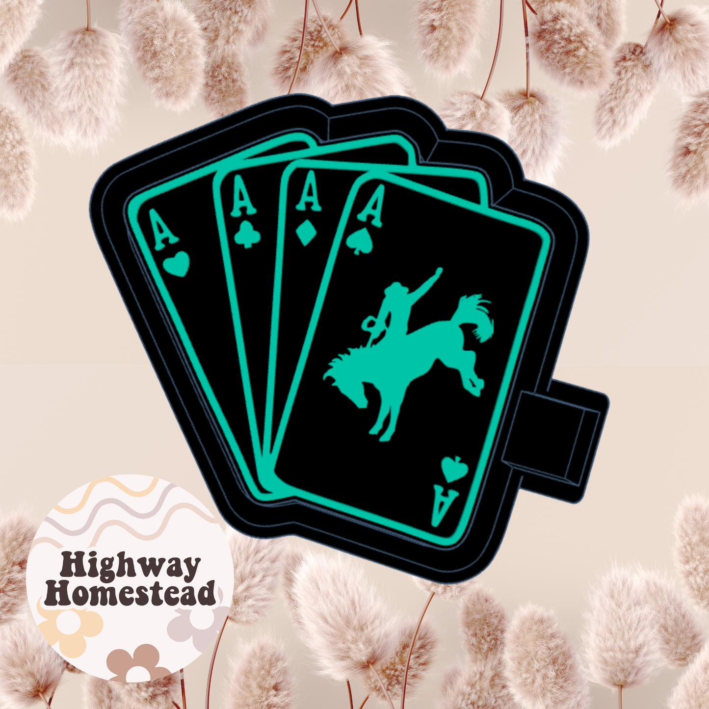 Western Playing Cards Freshie Mold