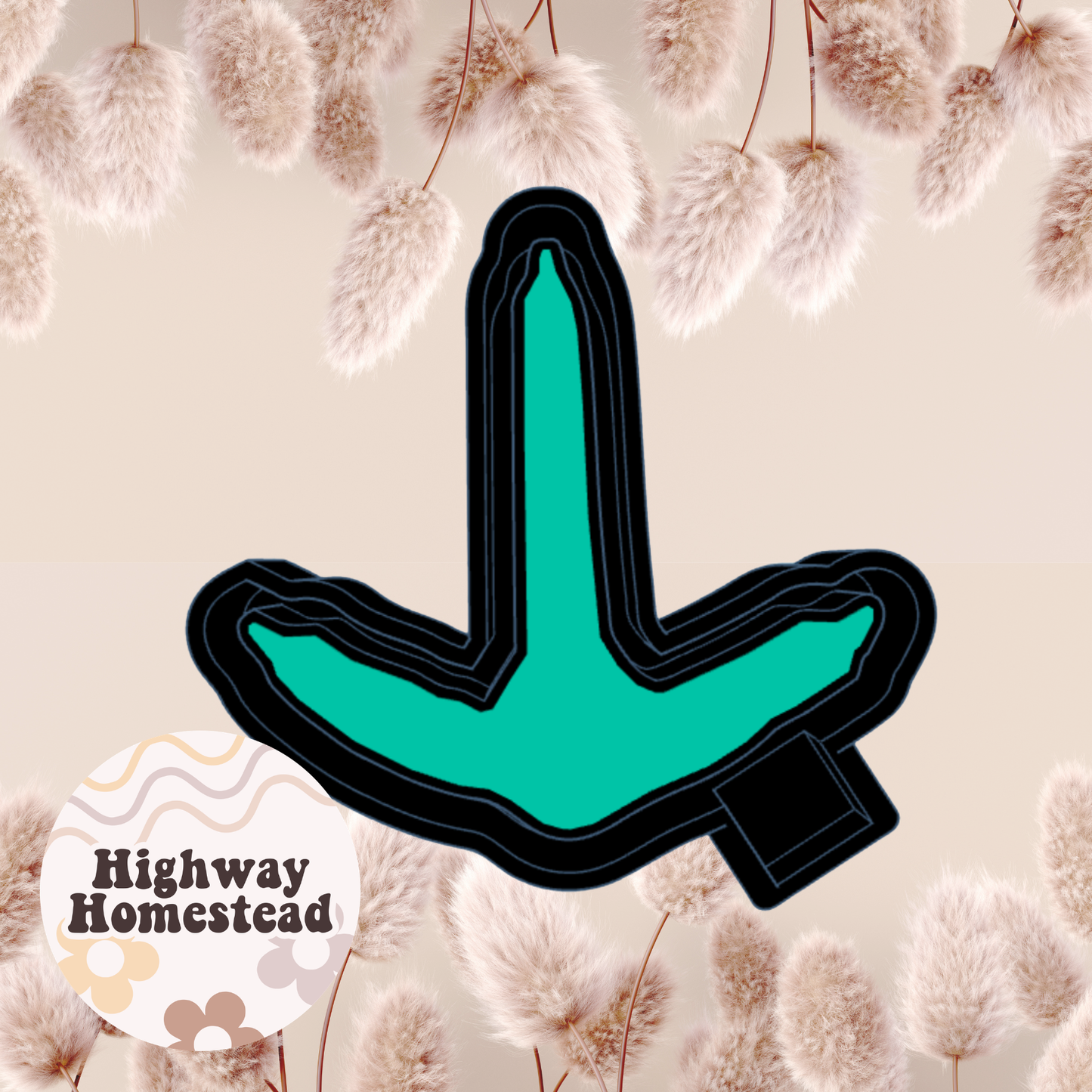 Turkey Foot Freshie Mold