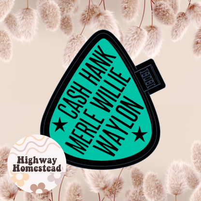 Country Guitar Pick Freshie Mold