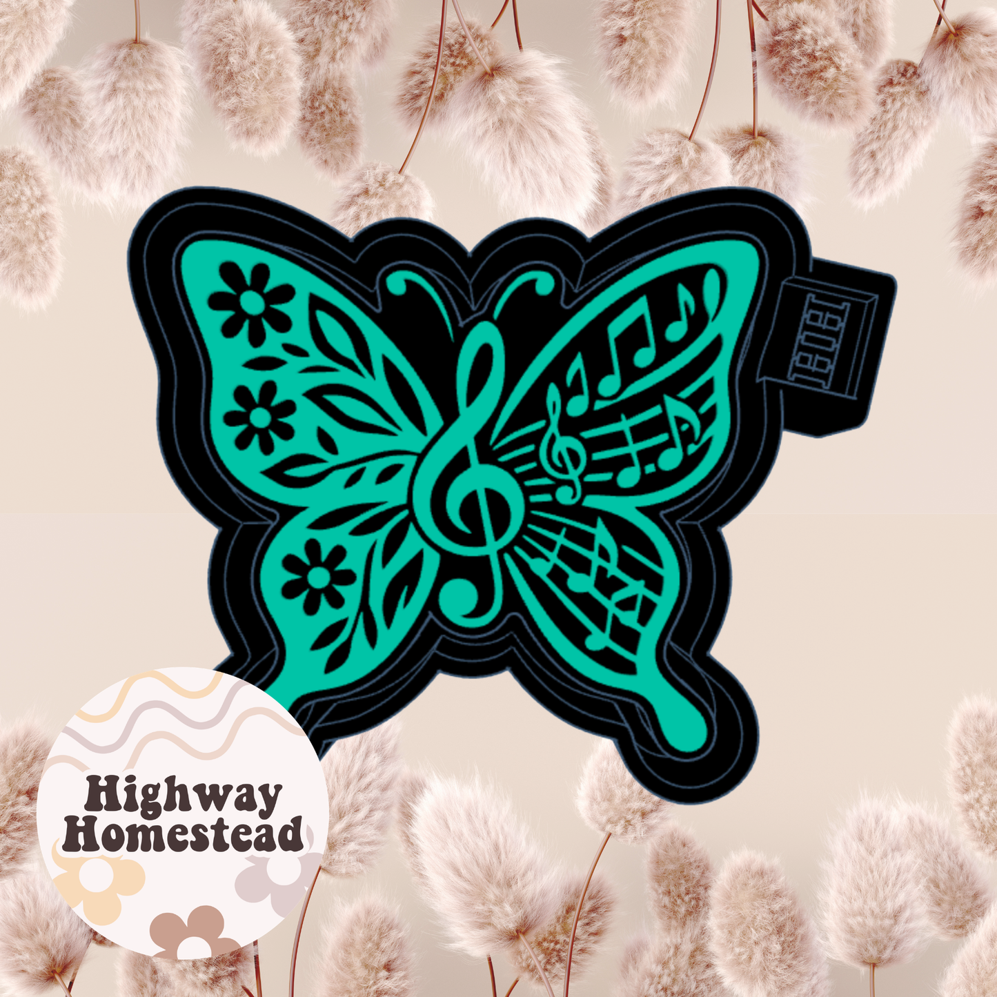 Music Butterfly Freshie Mold